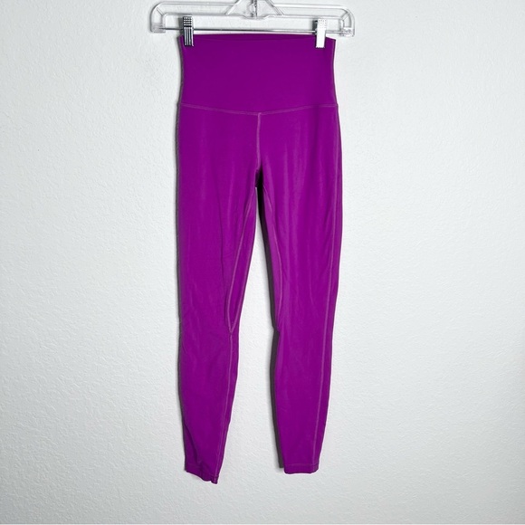 Lululemon leggings Women 4 Align HR Moonlit Magenta Pant High Rise B15 - Picture 1 of 6